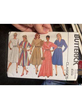 Butterick 6510 Classics Sewing Pattern Misses Dresses Size 8-10-12 Pullover Styl